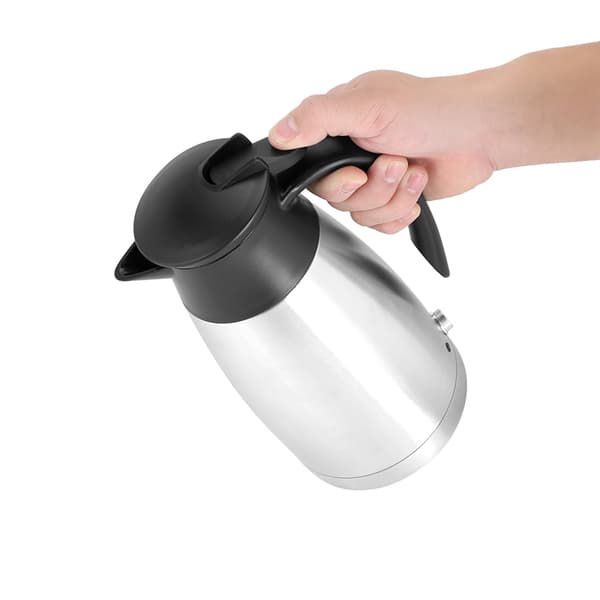12V 1000ml Rustfrit Stål Bil Elkedel Bærbar Vandkop
