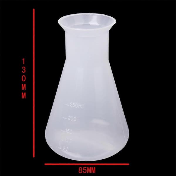 Muovinen vanhempi laboratorion kemiallinen pullo - 250 ml