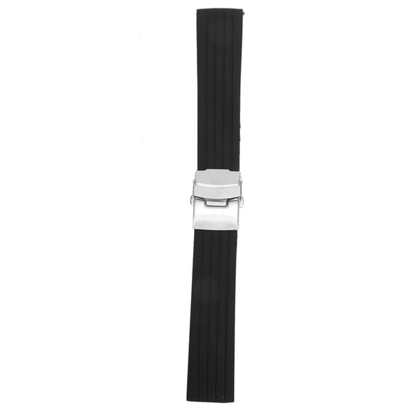 Universal Adjustable Silicone Watch Strap Replacement Accessory (18mm)