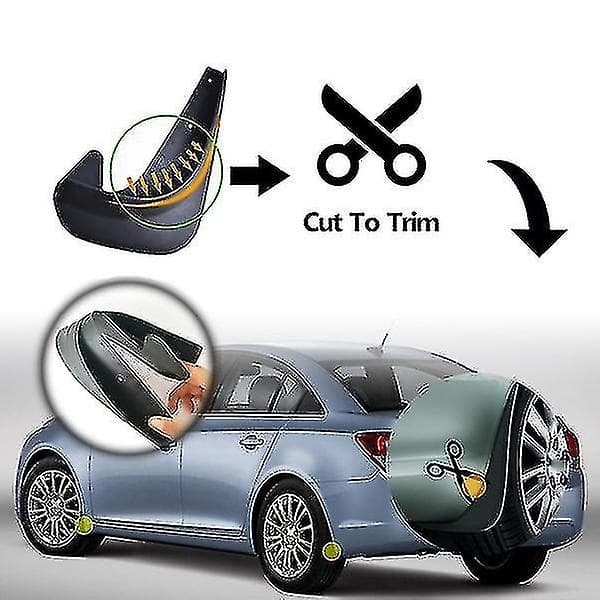 Bilskvettlapper Sprutbeskyttelse Mudguard For- 3 5 7 Serie E30 E46 E90 E91 E92 E93 E60 F10 F11 G30 E38 Hy