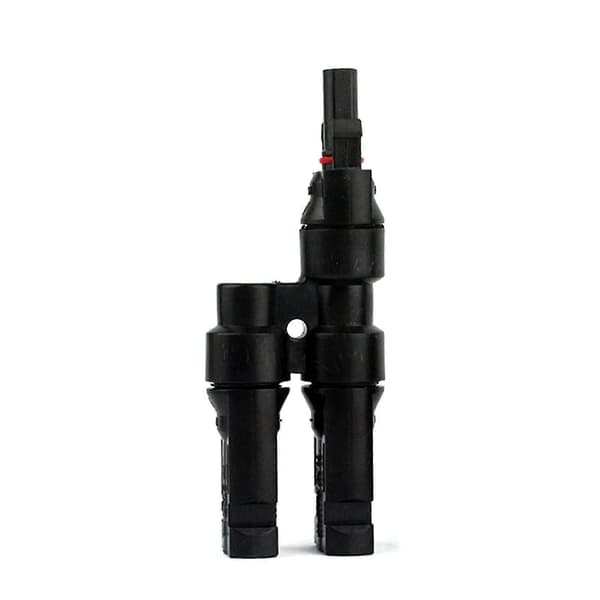1 par 2 til 1 solcellepanelkoblinger T-type parallellkobling vanntette koblinger gren parallell solcellesystemer