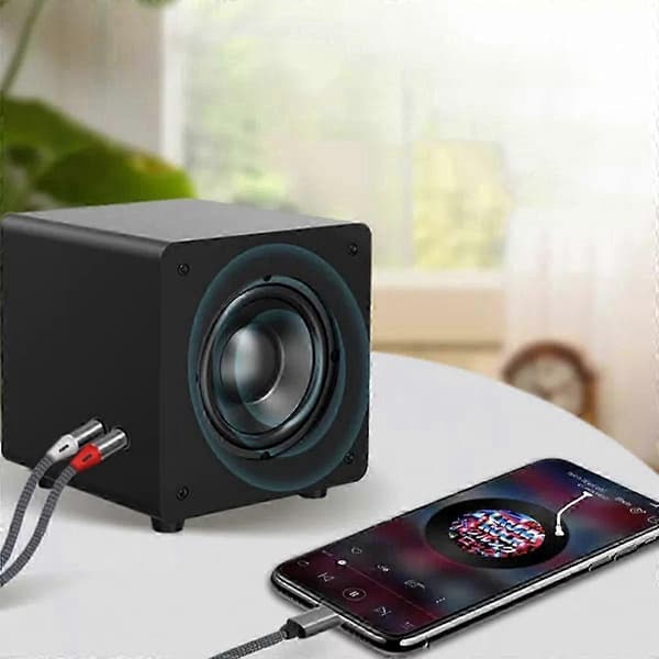 Elektrisk adapter RCA-kabel til iPhone, Lightning-kabel til RCA til iPhone iPad tablet Aux stereo-lydadapter til bil hjemmebiograf effektforstærker 1 m