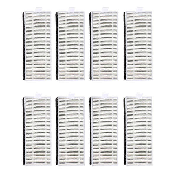 8 stk. Hepa Filter Reservedele til Deebot OZMO U2 / U2 Pro Robot Støvsuger Reservedele