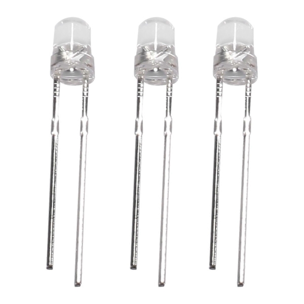 3 mm hvid LED-lys 100 stk. lysdiode