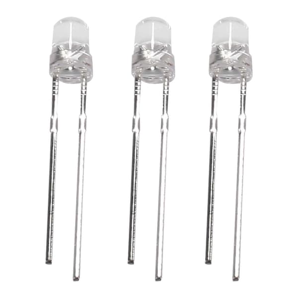 3mm Vit LED-lampa 100st Ljusdiod