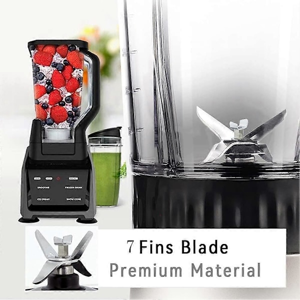 For Ninja Blender Monteringssett 7 Finner, Ekstraktorblad Blender Kopp Deler for BL451 BL456