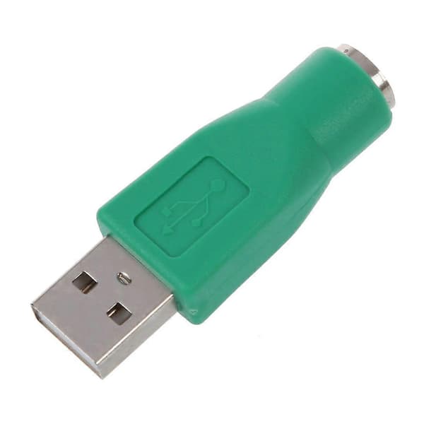 2 X PS/2 Naaras USB Uros -sovitin näppäimistölle ja hiirelle