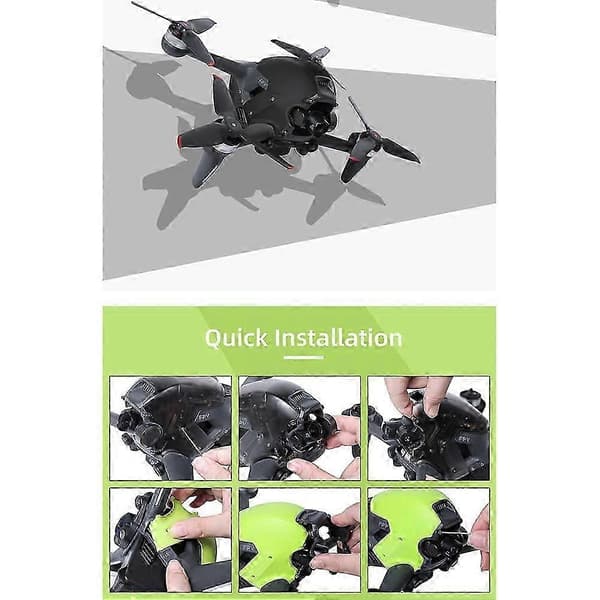 Top Shell til Fpv Fly Beskyttende Skal Udskiftningsetui til Fpv Combo Drone Tilbehør, sort
