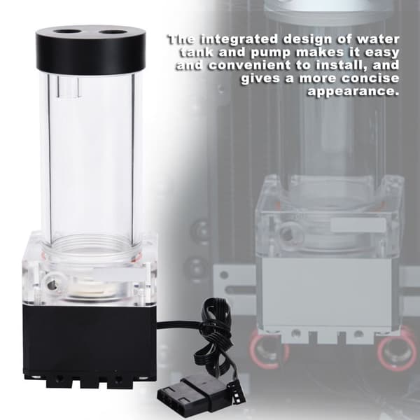 Computer Water Pump - Fast Heat Dissipation, 800L/H, 4 Meter Pump Head - Black