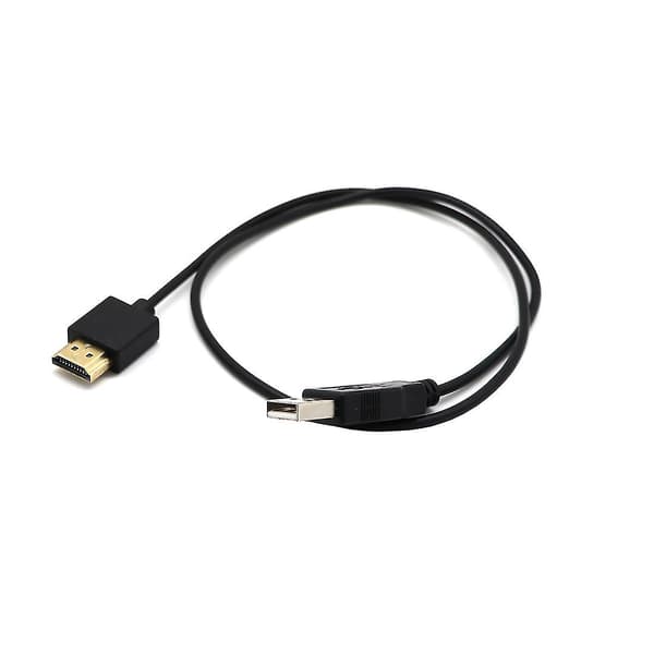 HDMI 1.4 -uros - USB 2.0 -uros -sovitinliitäntä latauskaapeli