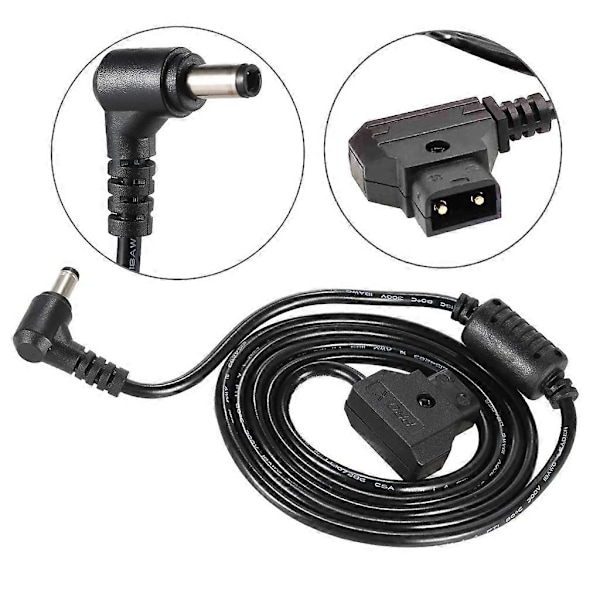 D-Tap - DC5.5x2.5MM Oikeakulmainen Kaapeli Monitorit Virtajohto Bmcc BMPC:lle
