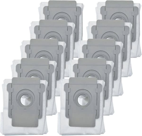 Nirvana 10-pack dammsugarpåsar för iRobot i7E5E6-serien Clean Base automatisk dammutsugning
