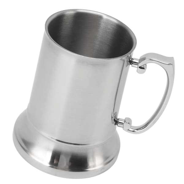 Rustfritt stål ølkrus 500 ml Sklisikkert Isolert Moderne Drikkekrus for Kaffe og Øl