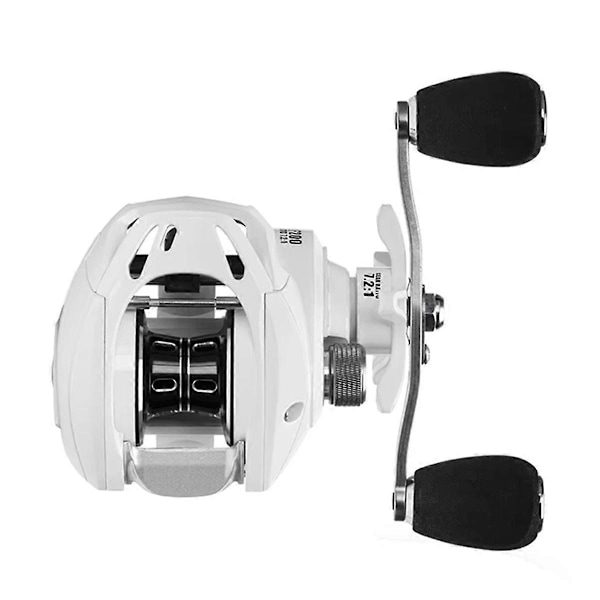 Baitcasting Fiskerulle för Kastfiske Saltvatten Långkastande Ultralätt 6+1BB Drag Clciker 7.2:1 Hög Hastighet