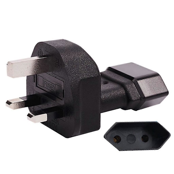 Y-splitter Adapter Cable IEC320 C14 Plug 3-Pin Male to C7+C7 Female Power Cord