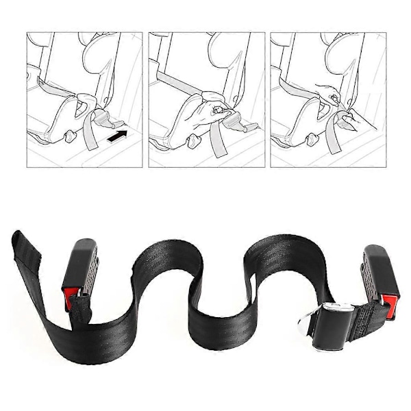 Bil Børnesikkerhed til Sæde Isofix/til Latch Blød Interface Tilslutningsbælte Fastgørelse