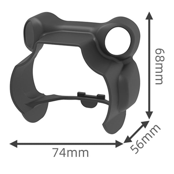 Objektivhuv för Mini 4 Pro, Gimbal-skydd, Anti-objektiv solskydd, Multifunktionella tillbehör, Svart
