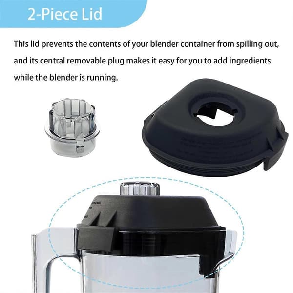 Til Vitamix Advance beholderlåg 48 Oz & 32 Oz, til Vitamix VM0145, The Quiet One, Drink Machine Advan
