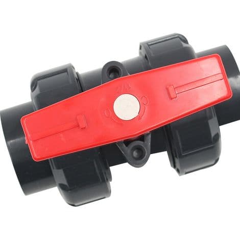 Dobbelt omløbsventil til opløsningsmiddelsvejsning, 25 mm diameter, PVC kugleventil, kugleventil, kugleventil til swimmingpool, DN20 (indvendig diameter 25 mm)