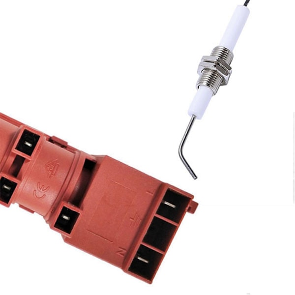 1 st 220V Gasolspis AC Puls Tändare & 5 st Tändningsdel Plug Keramisk Elektrod Tändare