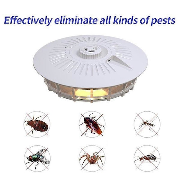 Loppefelle Sticky Dome Veggedyr Bli Kvitt Loppefelle Multifunksjonell Justerbar Fangstlampe Fanger for Lopper Veggedyr