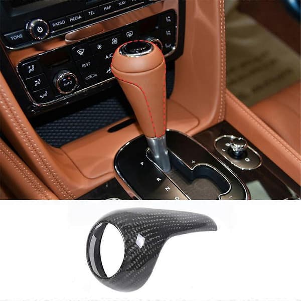 Kulfiber til Flying Spur 2013-2017 Gear Shift Cover Trim Interiørtilbehør