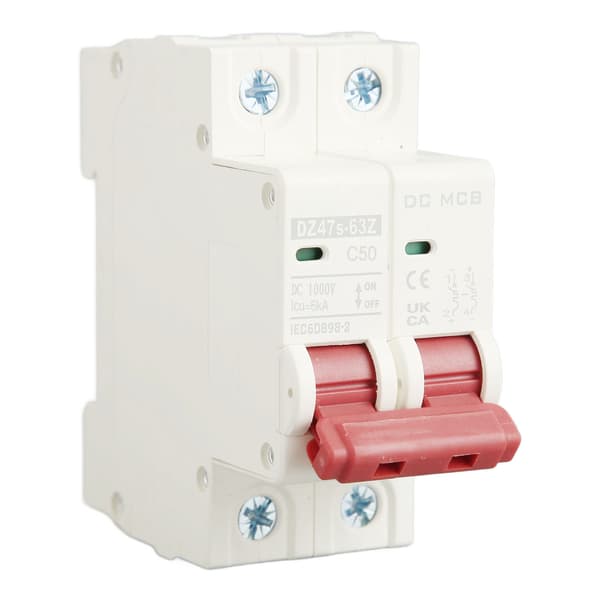 DC-afbryder 6000A brydeevne kortslutningsbeskyttelse PV-afbryder 2P 50A 1000V