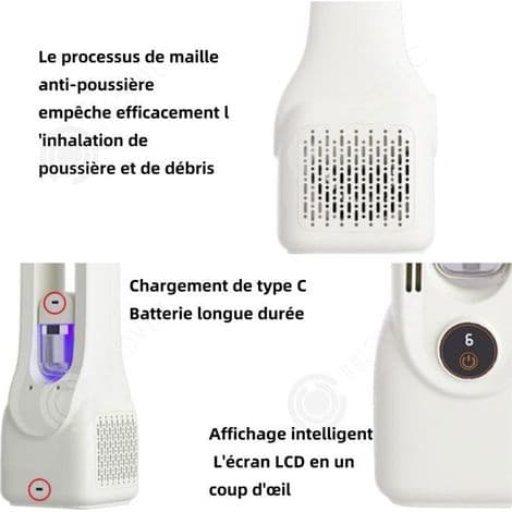 Mobil luftkøler, 6-trins bladløs ventilator, 150 ml luftfugter, til kontor/soveværelse