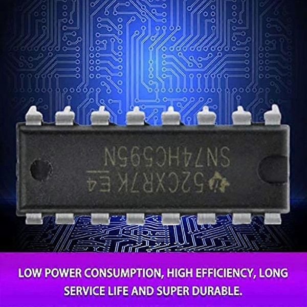 10 KPL IC 74HC595 74HC595N SN74HC595N DIP-16 - Siirtorekisteri