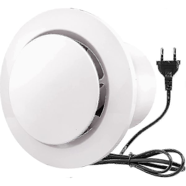 100mm Luftudsug 130m/h 20w, Med Tilbageklapventil Høj Luftstrøm Udstødningsventilator, Energieffektiv, Til Badeværelse, Køkken, Toiletter, Drivhuse, Telte