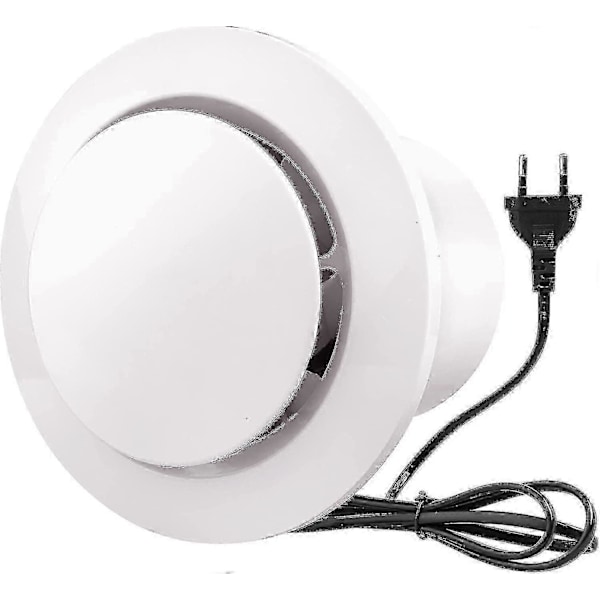 100mm Luftutdragare 130m/h 20w, Med Backventil Hög Luftflöde Avluftfläkt, Energieeffektiv, För Badrum, Kök, Toaletter, Växthus, Tält