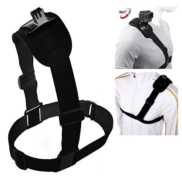 For Go Pro Tilbehør 360 Graders Skulderstroppfeste For Go Pro Hero