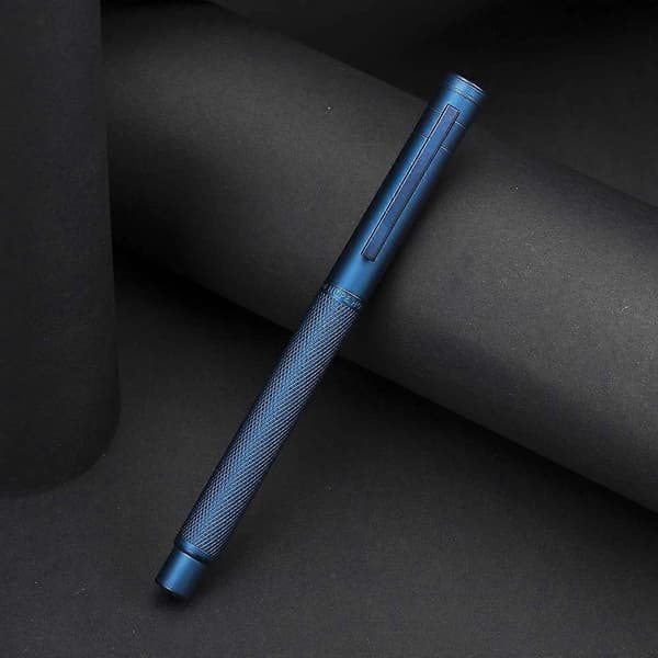 Pen Dark Blue Forest Fin Nibblepenn med gaveeske