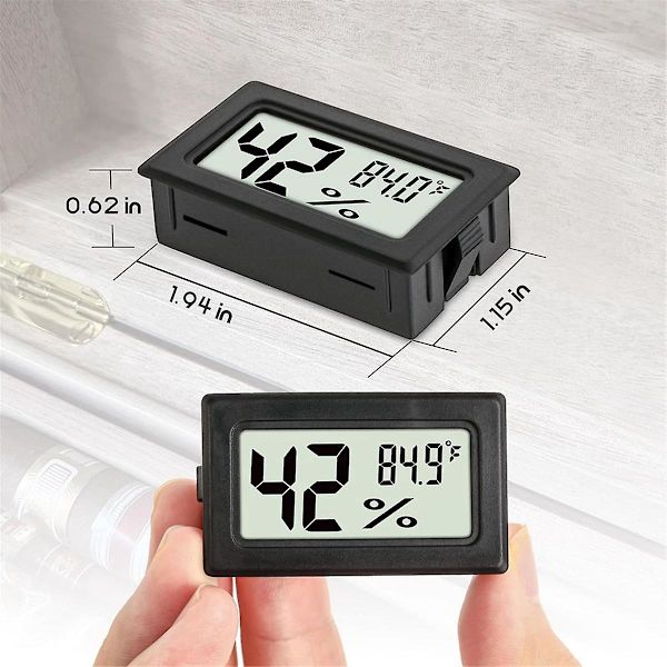 Multifunktionell inomhus digital termometer hygrometer - 3-pack, fuktighetsmätare med inbyggd