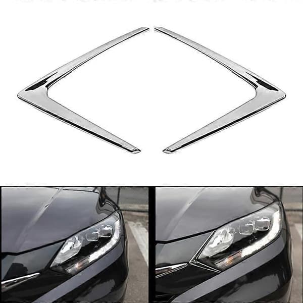 Krom Lys Frontlampe Triangelformet Trimdeksel Støping Styling Bezel Lokk Pynt for Vezel 2014