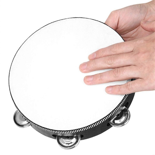 4 st Handtrumset för vuxna Dubbelrad Handklocka Trumset Trätrumma 4 tum 6 tum 8 tum 10 tum Handh