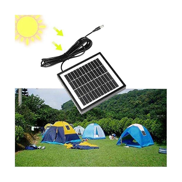 12V 2W aurinkopaneeli aurinkopuutarhavalaisinpaneeli DIY-osat DC-portti aurinkopaneelin akkumoduuli akulle