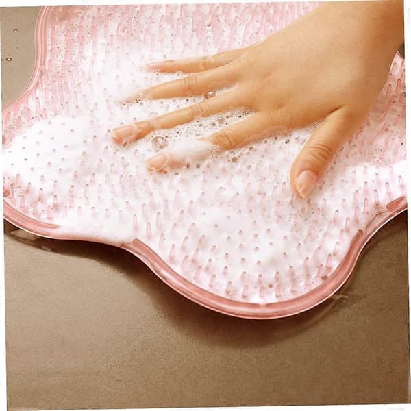 Nirvana Dusjmassasje Matte Antislipp Matte Antislipp Badematte Silikon Silikon Lat Dusjmassasje Matte ROSA