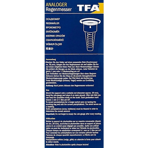 Tfa 47.1001 Regnmåler-qq