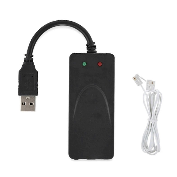 Faxmodem, USB2.0 56K Ekstern Modem Driver, Plug and Play USB Modem, Standard og Udvidet hos Instru-YuJia