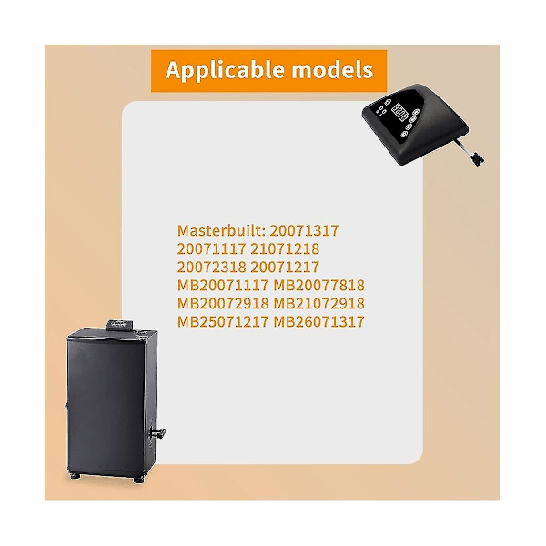 9907160014 Digitalt Kontrollpanel Røyke Grill Kompatibel Med Mb20071317/ 20071117/ 21071218 Top Co