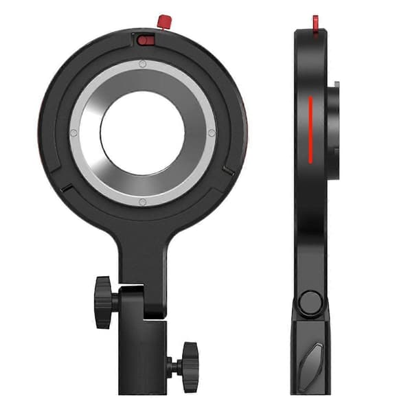 Bowens Mount Adapter Lysstativ Adapter til RC 60B 360 Horisontal & 180 Vertikal Justering