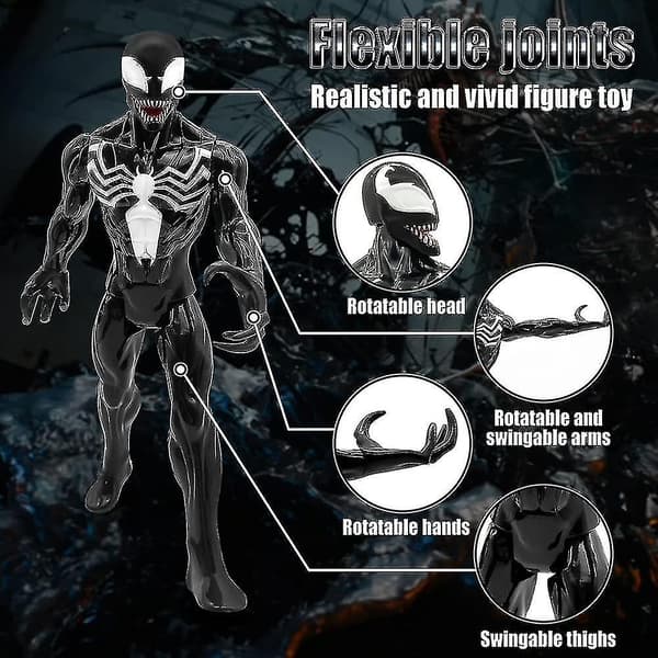 Poserbar Actionfigur Poserbar Lekefigur Venom Samleobjektmodell