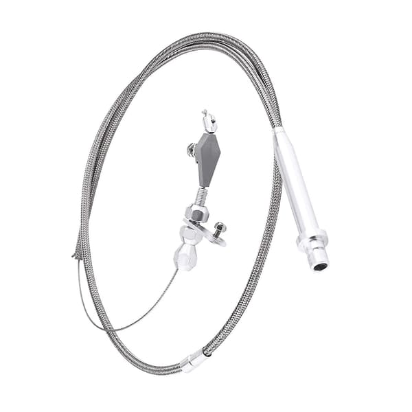TH350 Transmission Kick Down Kabel - Rustfrit Stål Flettet