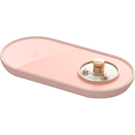 Smart USB Termostatisk Krusvarmer Coaster 55℃ Varmematte for Kaffe/Melk/Te (Rosa)