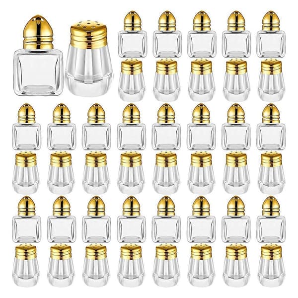 Mini Salt- og pepperstrøere, klare krydderstrøere, små krydderstrøere, foreldre Krydderstrøere