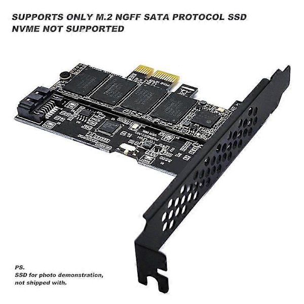 PCI-E till SATA3.0+M2 NGFF expansionskort 6Gbps adapterkort expansionskort IPFS hårddiskadapterkort