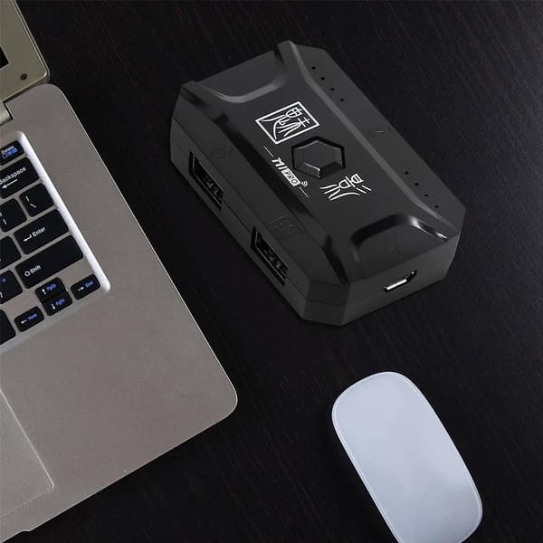 Plug and Play Gamepad PUBG Mobile Controller Gaming Keyboard Mouse Converter Bluetooth 5.0 för Android Adapter