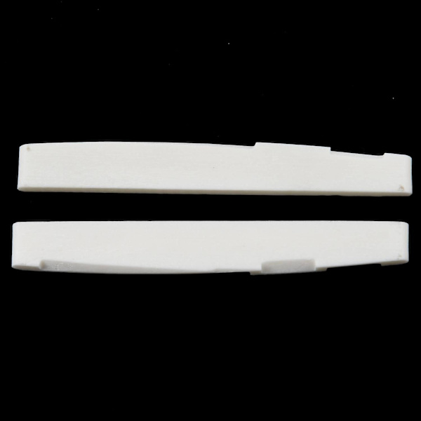 6-strängad akustisk benbrogitarr slitsad sadel gitarrdelar (2-pack)