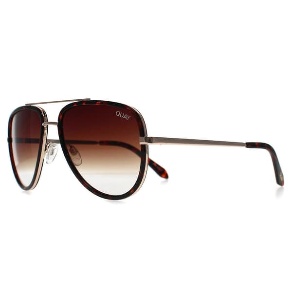 Quay Aurinkolasit All in Mini TORT Tortoise Gold Brown Gradient